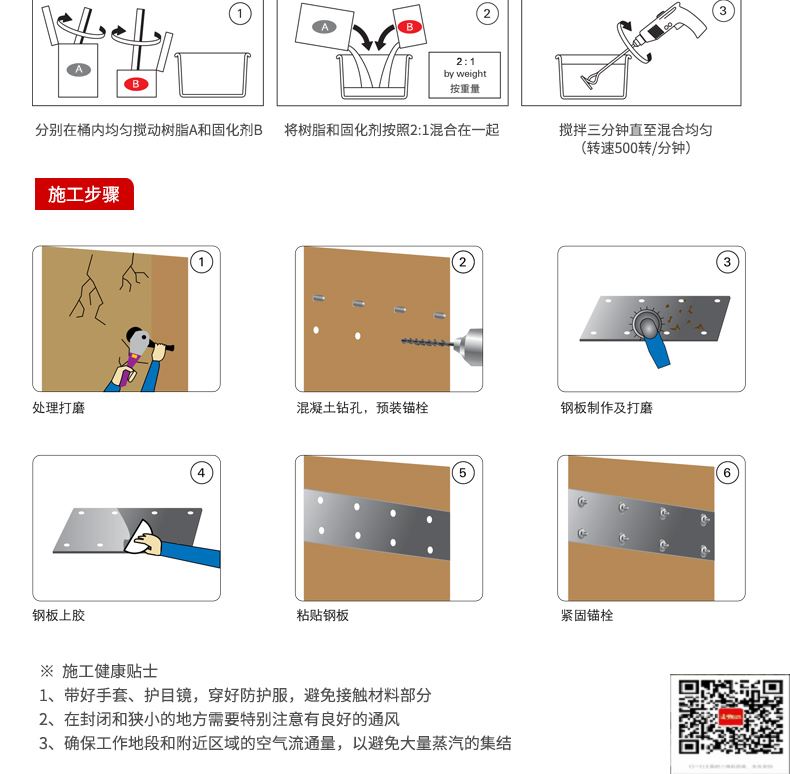 包钢徽州粘钢加固施工过程